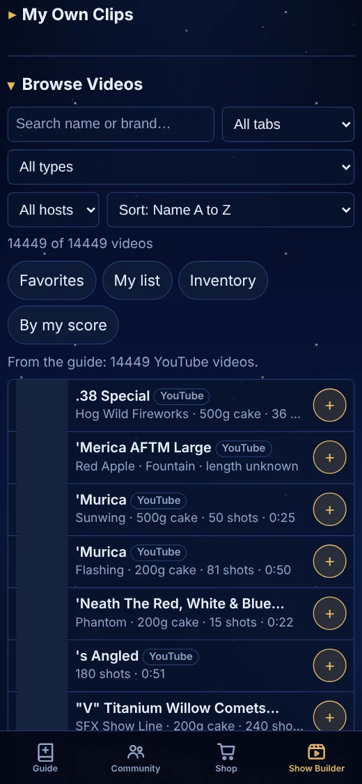 Browse product videos