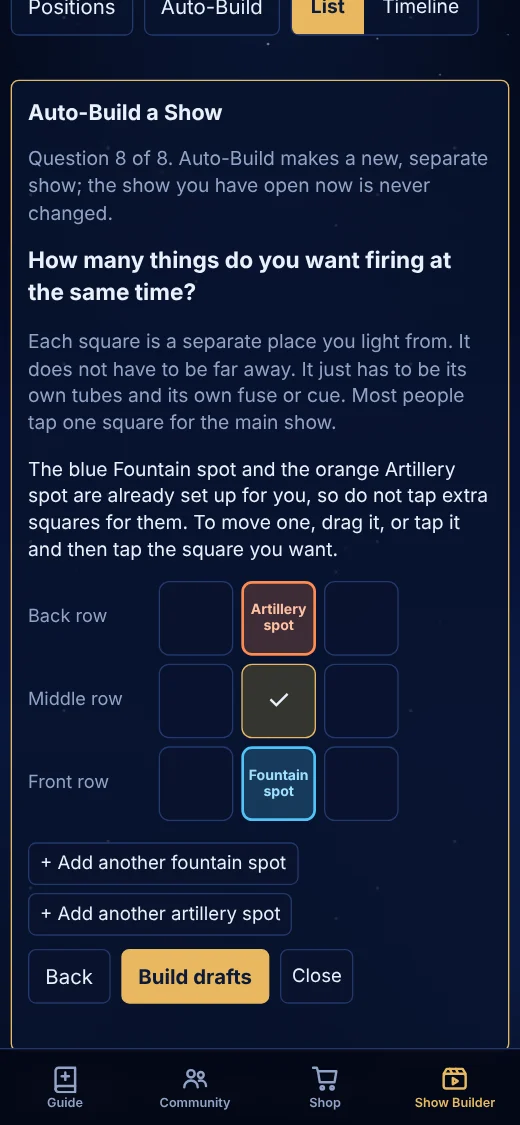 Auto-Build a show