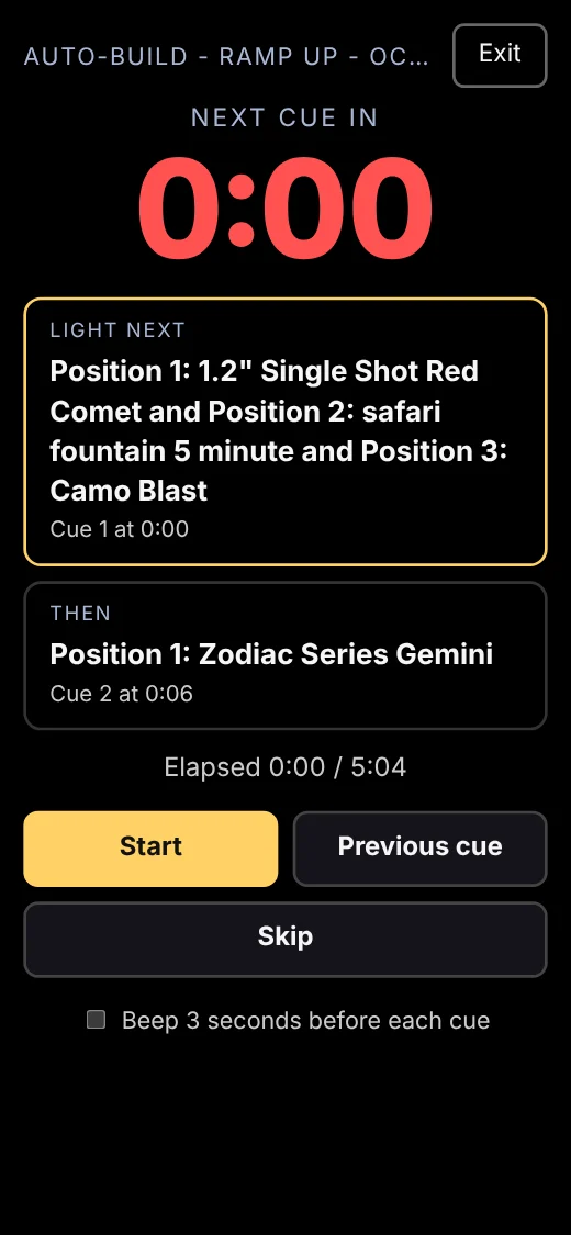 Live Show Mode